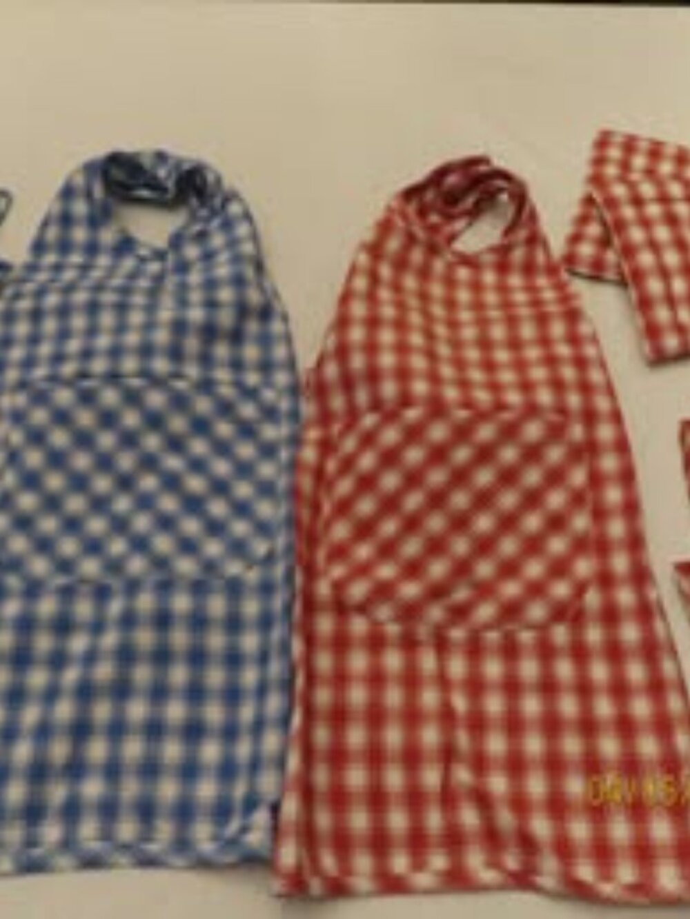 New 5 Piece Kids Apron Pot Holder Dish Towel Cooking Per Set